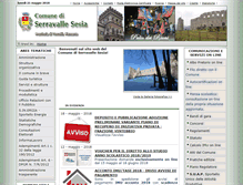Tablet Screenshot of comune.serravallesesia.vc.it
